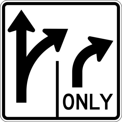 R3-8 Intersection Lane Control (2 Lane)