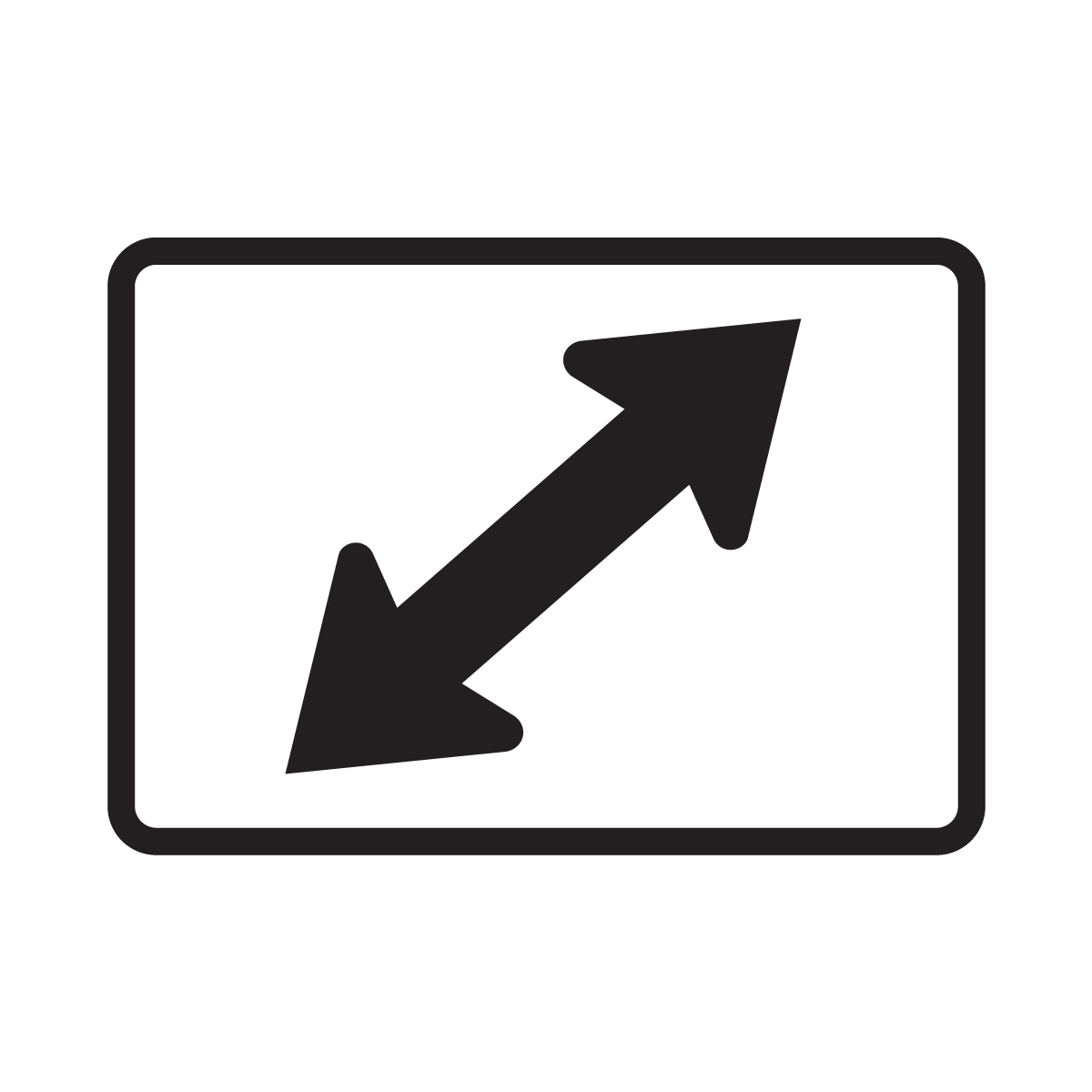 M6-5 Two-Direction Diagonal Turn Arrow (Left or Right)
