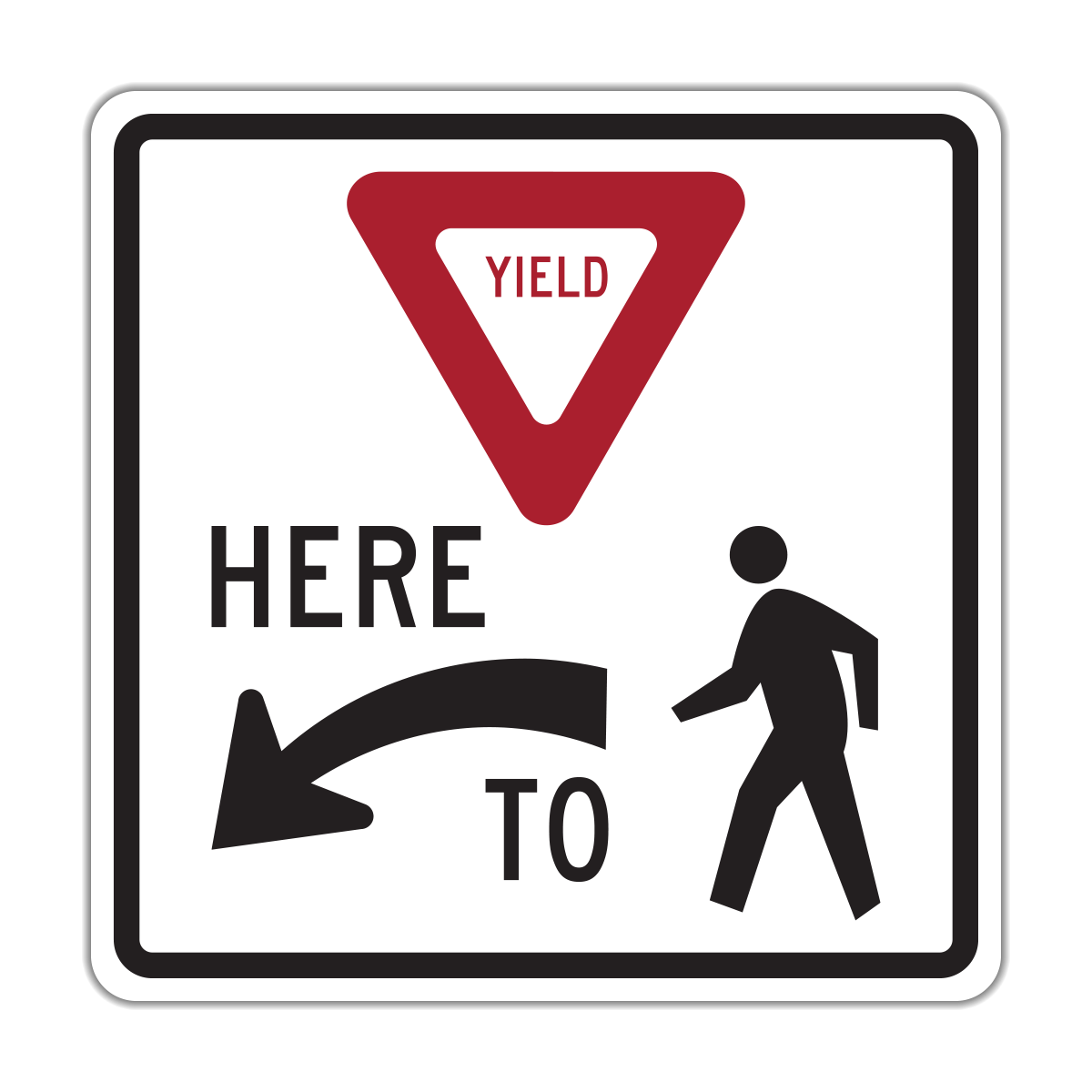 R1-5 Yield Here to Peds