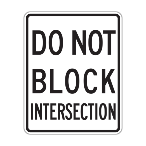 R10-7 Do Not Block Intersection