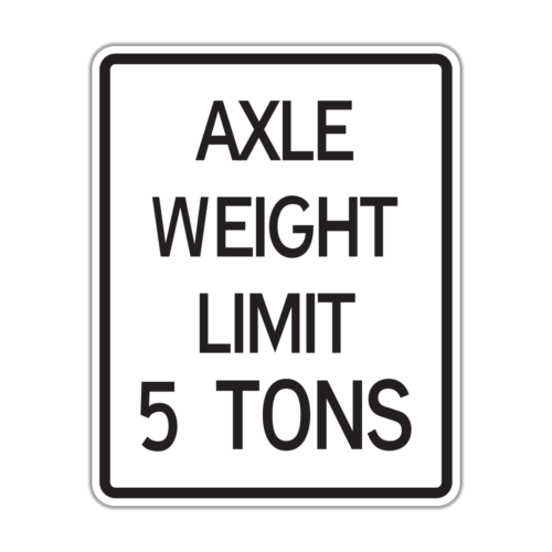 R12-2 Axle Weight Limit