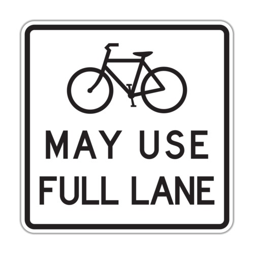 R4-11 Bicycles May Use Full Lane