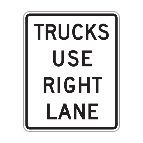 R4-5 Trucks Use Right Lane