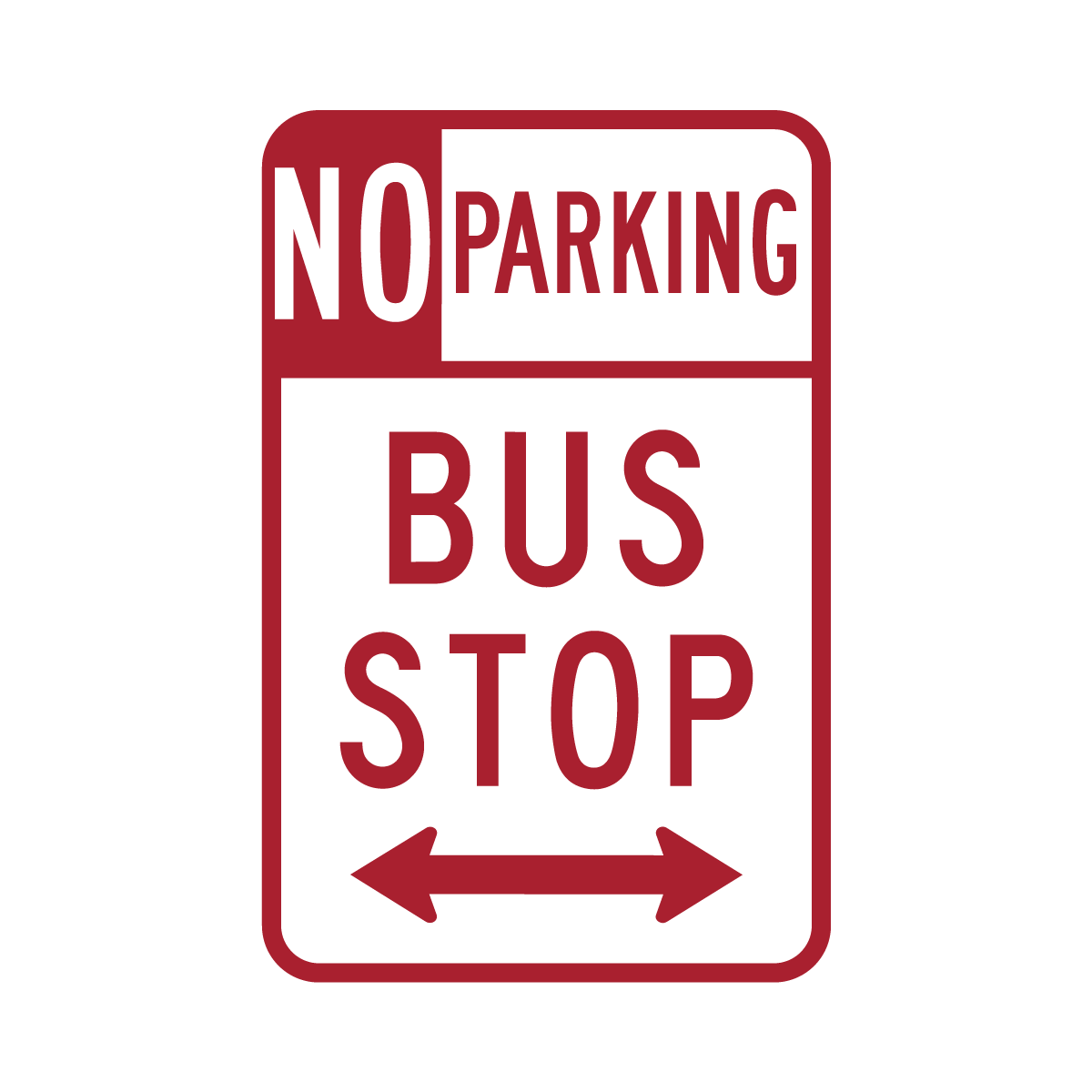R7-107 No Parking Bus Stop