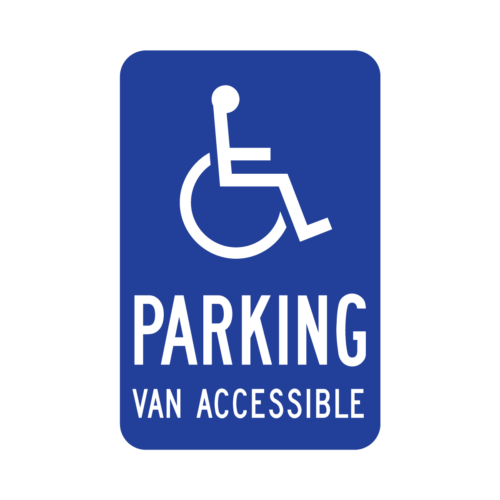 R7-128V (Accessible) Parking Van Accessible