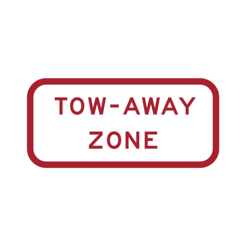 R7-201P Tow Away Zone (symbol)
