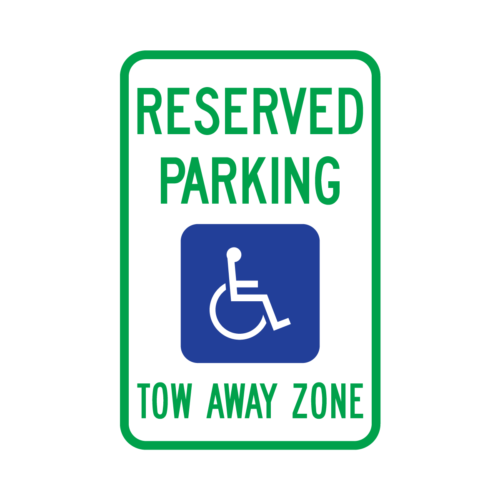 R7-8T Reserved Parking (Accessible) Tow Away Zone