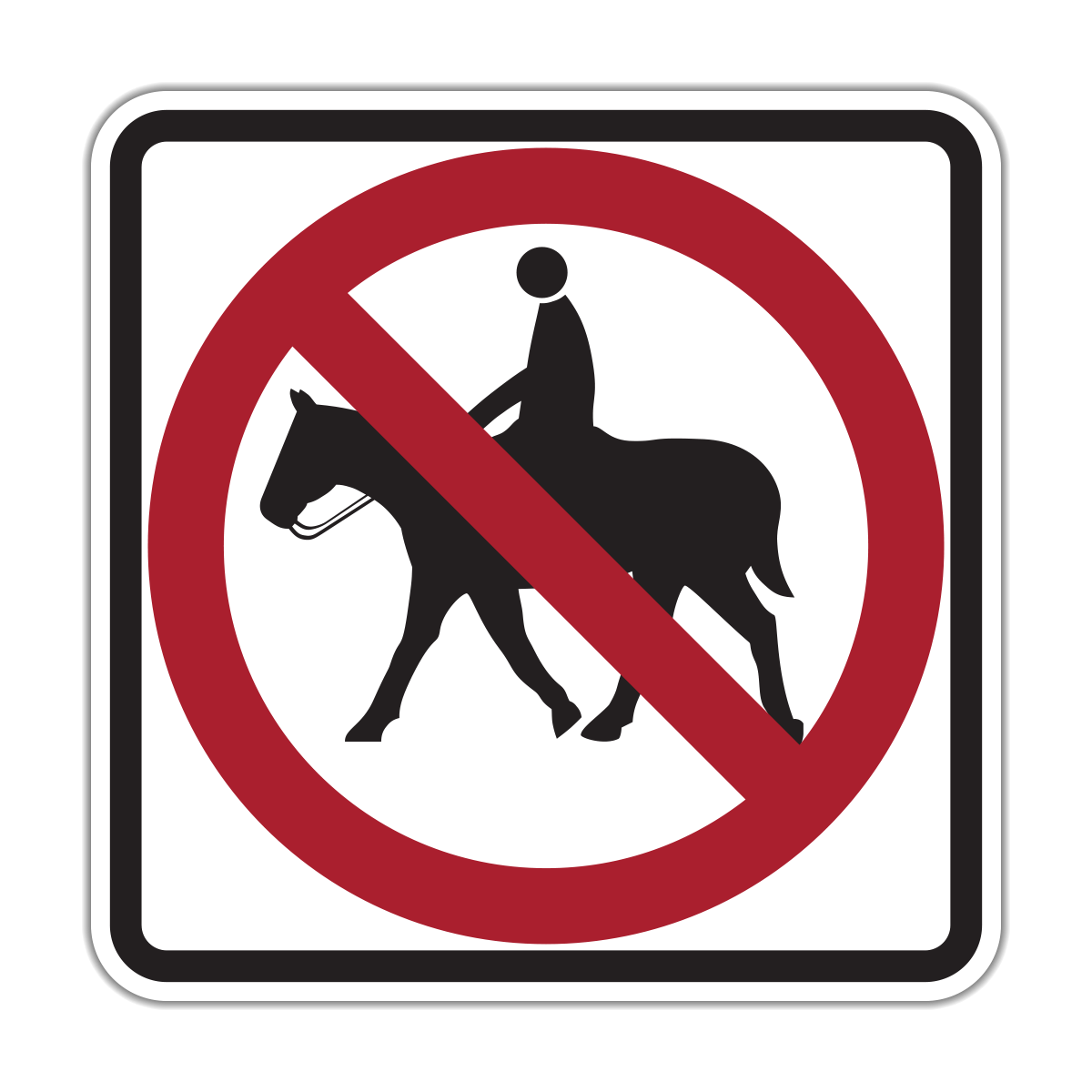 R9-14 No Equestrians