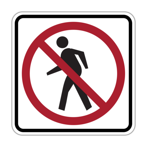 R9-3 No Pedestrians