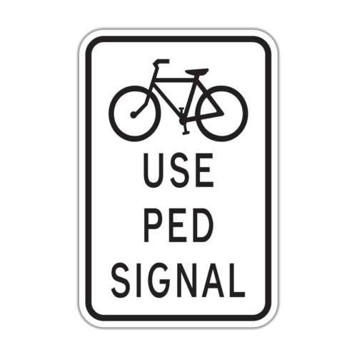R9-5 Bicycles Use Ped Signal