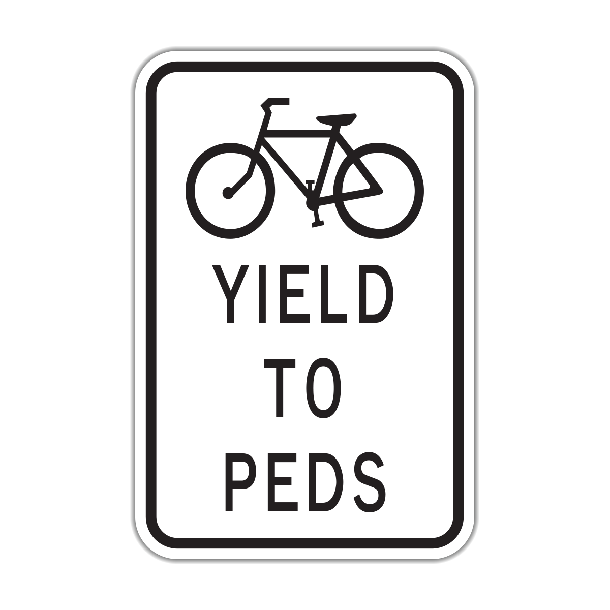 R9-6 Bicycles Yield To Peds