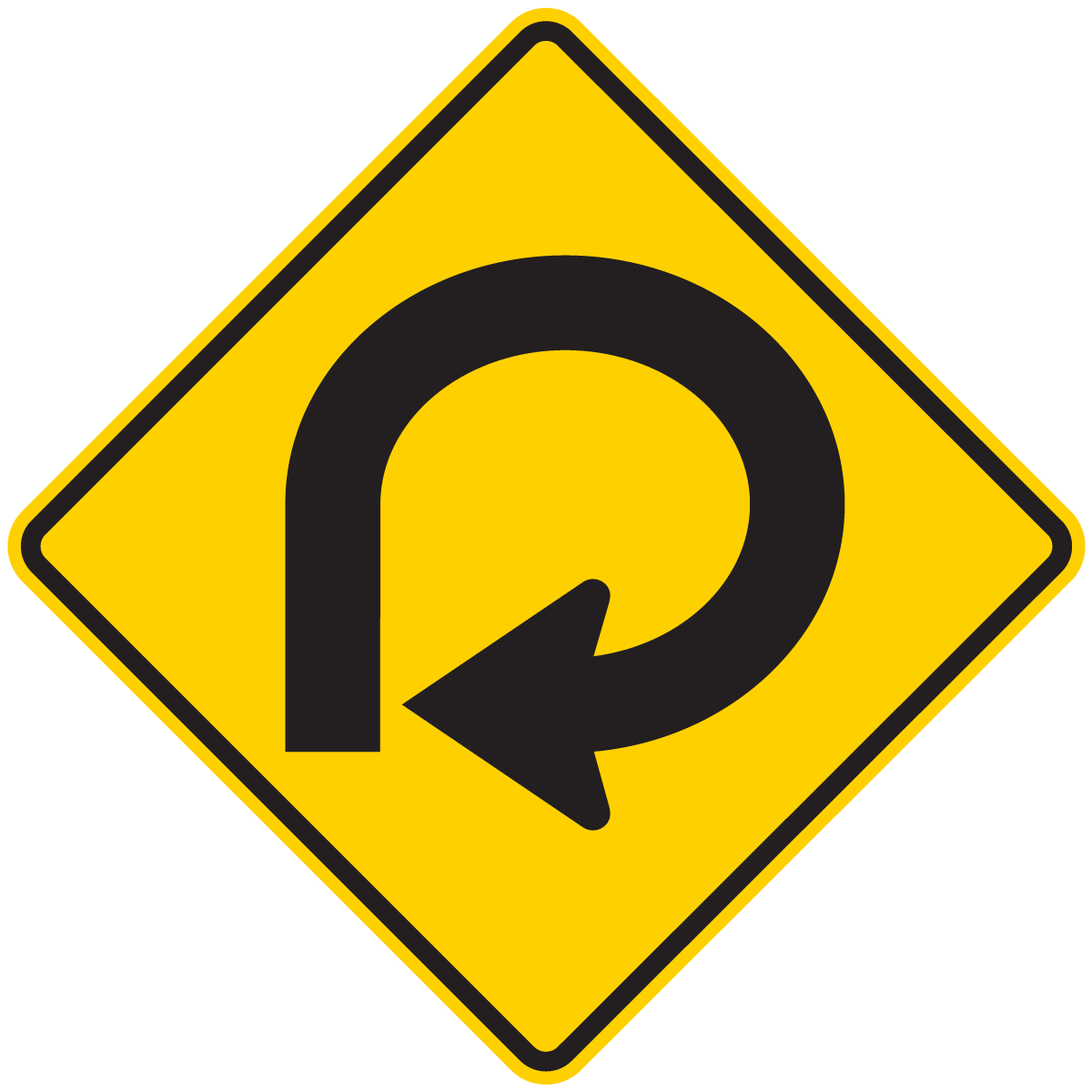 W1-15 270 Degree (Loop) Curve (Left or Right)