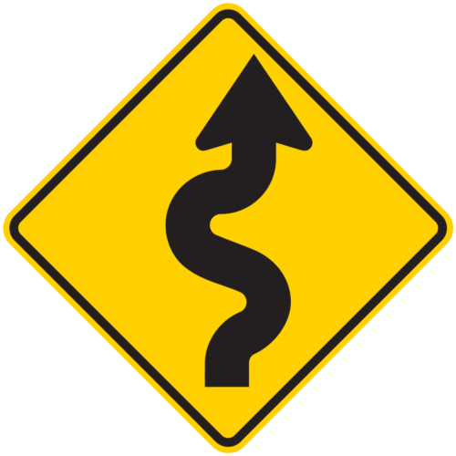 W1-5 Winding Road (Left or Right)