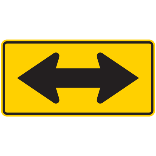 W1-7 Two Direction Large Arrow