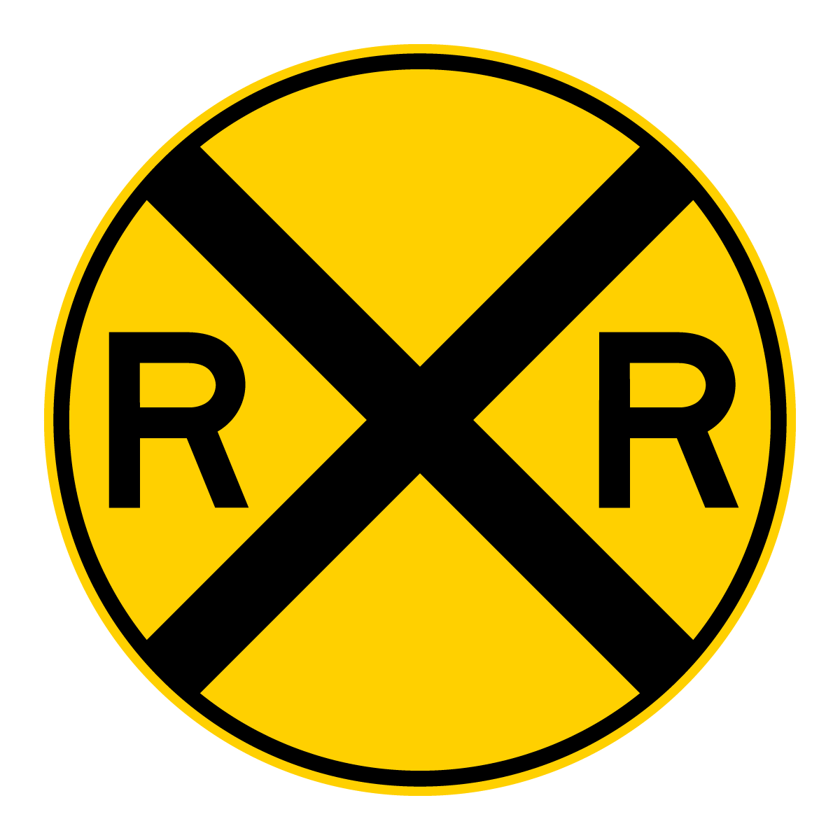 W10-1 Railroad Crossing Warning