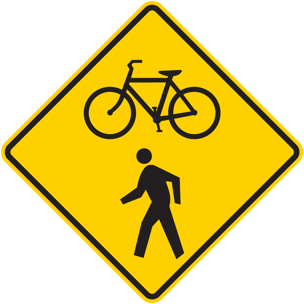 W11-15 Bicycle & Pedestrian