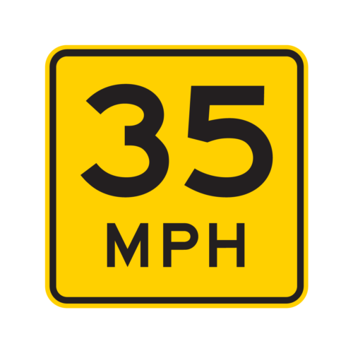 W13-1P Advisory Speed (plaque)