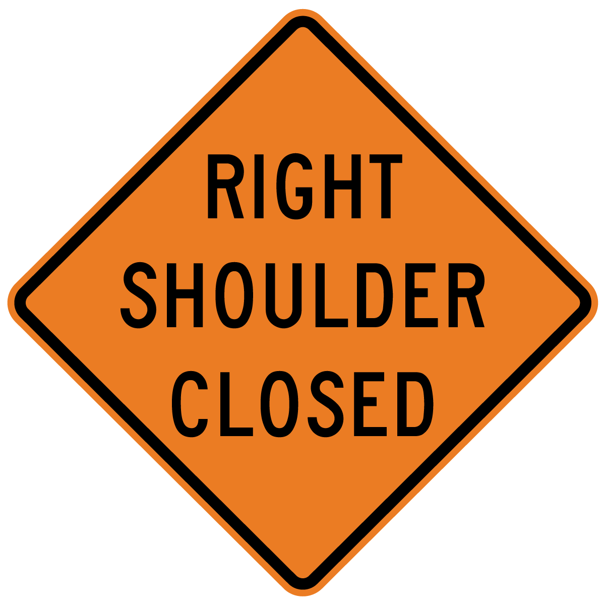W21-5a Shoulder Closed (Left or Right)