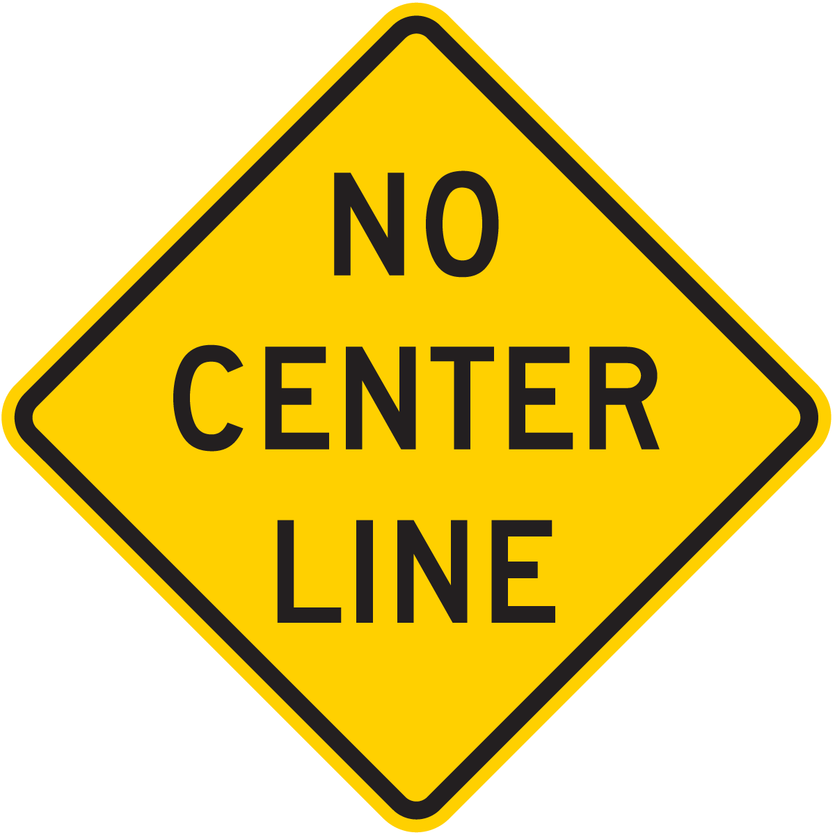 W8-12 No Center Line
